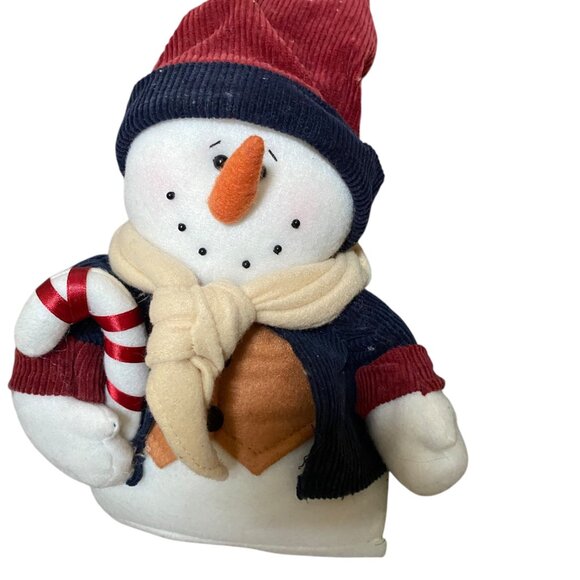 St. Nicholas Square Snowmen & Christmas Tree Plush Decor Figurine Draft Catcher - Picture 10 of 12